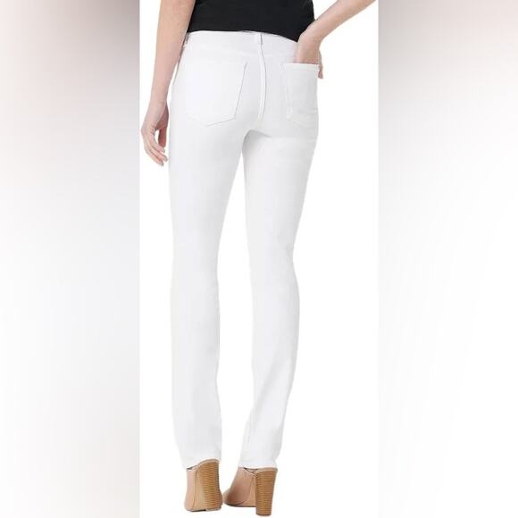 NWT Jen7 by 7 For All Mankind Slim Straight Jeans White Size 16 - Picture 2 of 5